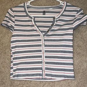 Pacsun red white and blue tshirt